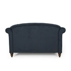 66-Inch Upholstered Loveseat Chaise Lounge Chair with Birch Legs