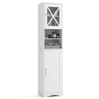 67-Inch Tall Freestanding Bathroom Storage Cabinet with 5 Adjustable Shelves