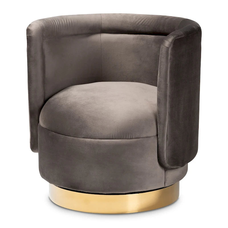 Upholstered Swivel Accent Chair