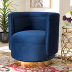 Upholstered Swivel Accent Chair