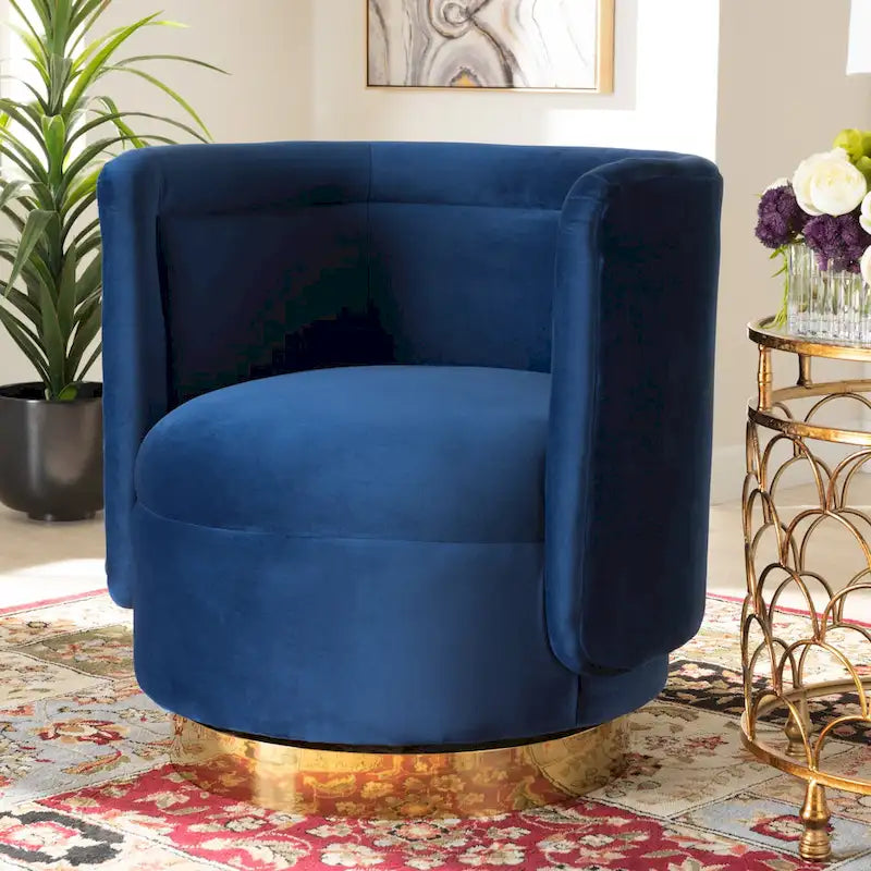 Upholstered Swivel Accent Chair