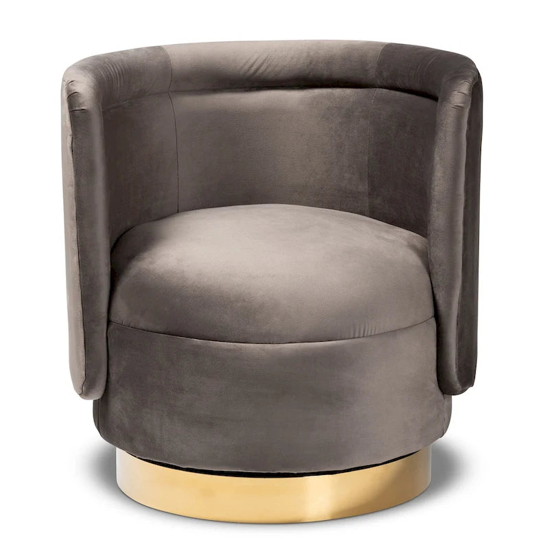Upholstered Swivel Accent Chair