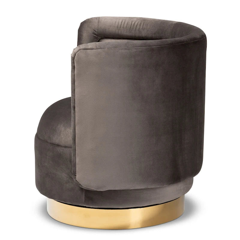 Upholstered Swivel Accent Chair