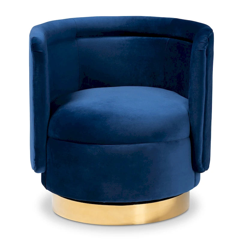 Upholstered Swivel Accent Chair
