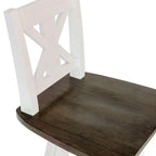 Modern Farmhouse Wooden Swivel Counter Stool