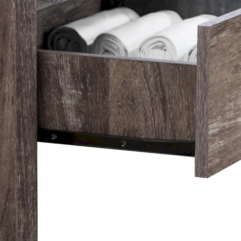 Mid-Century Modern 5-Drawer Tall Dresser with Clean Curves