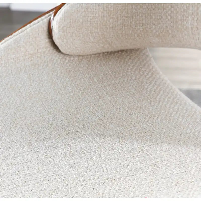 Mid-Century Modern Upholstered Dining Accent Chair with Bentwood Back