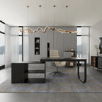 55-inch L Shaped Office Computer Desk w/ Drawers