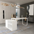 55-inch L Shaped Office Computer Desk w/ Drawers