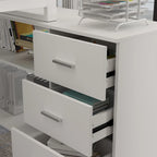 55-inch L Shaped Office Computer Desk w/ Drawers