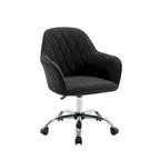 Home Office Desk Chair, Fabric And Roller Wheels