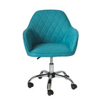 Home Office Desk Chair, Fabric And Roller Wheels