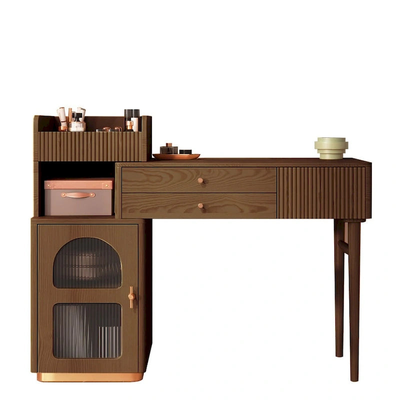 Vanity Makeup Table with 3 Drawers