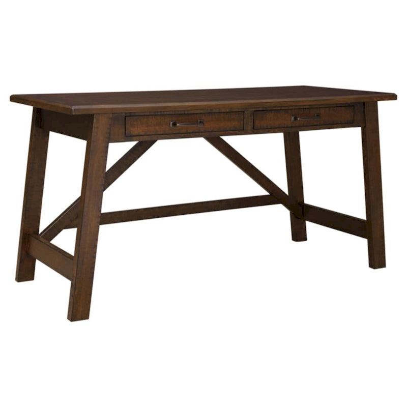 Rustic Brown Home Office Large Leg Desk