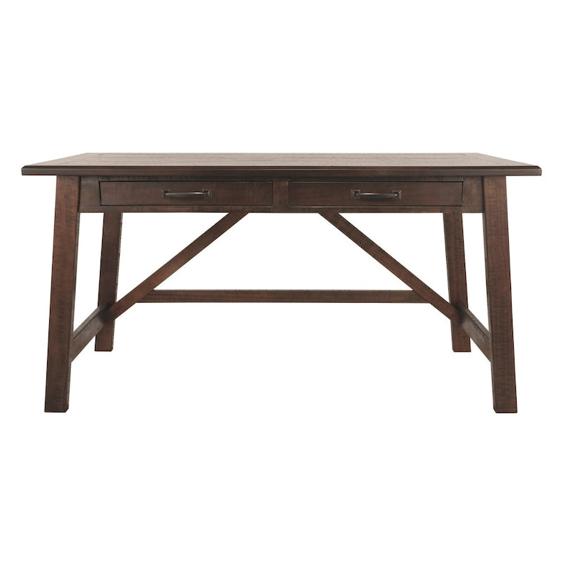 Rustic Brown Home Office Large Leg Desk