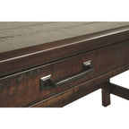 Rustic Brown Home Office Large Leg Desk