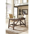 Rustic Brown Home Office Large Leg Desk