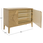 Handmade Brass-Covered Sideboard with Recycled Wood Frame