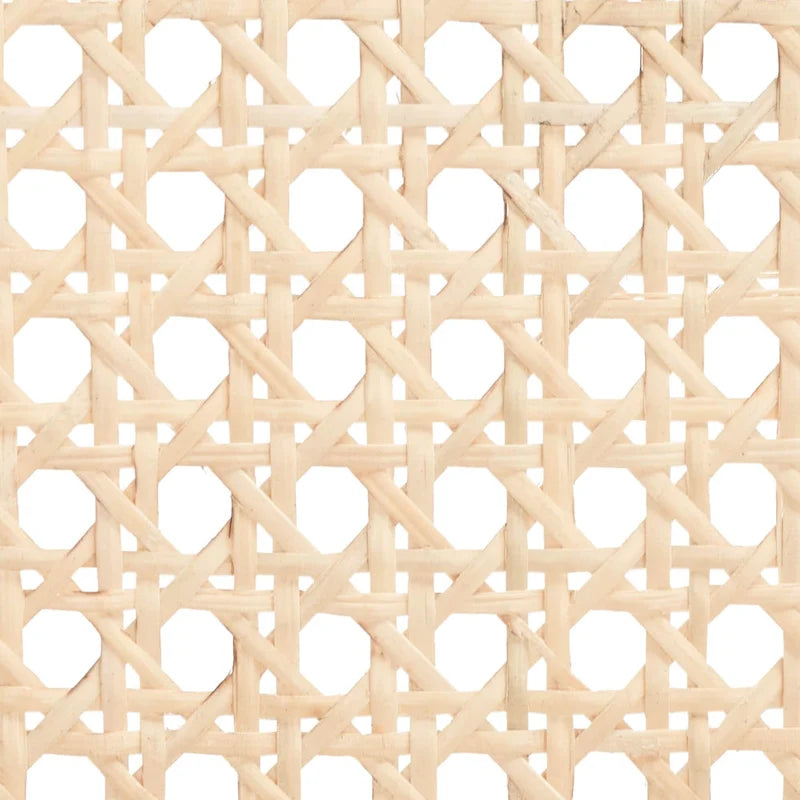 Low Back Cane Rattan Counter Stool with Beech Wood Frame