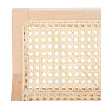 Low Back Cane Rattan Counter Stool with Beech Wood Frame