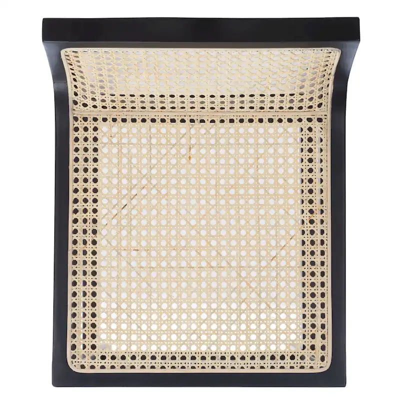 Low Back Cane Rattan Counter Stool with Beech Wood Frame