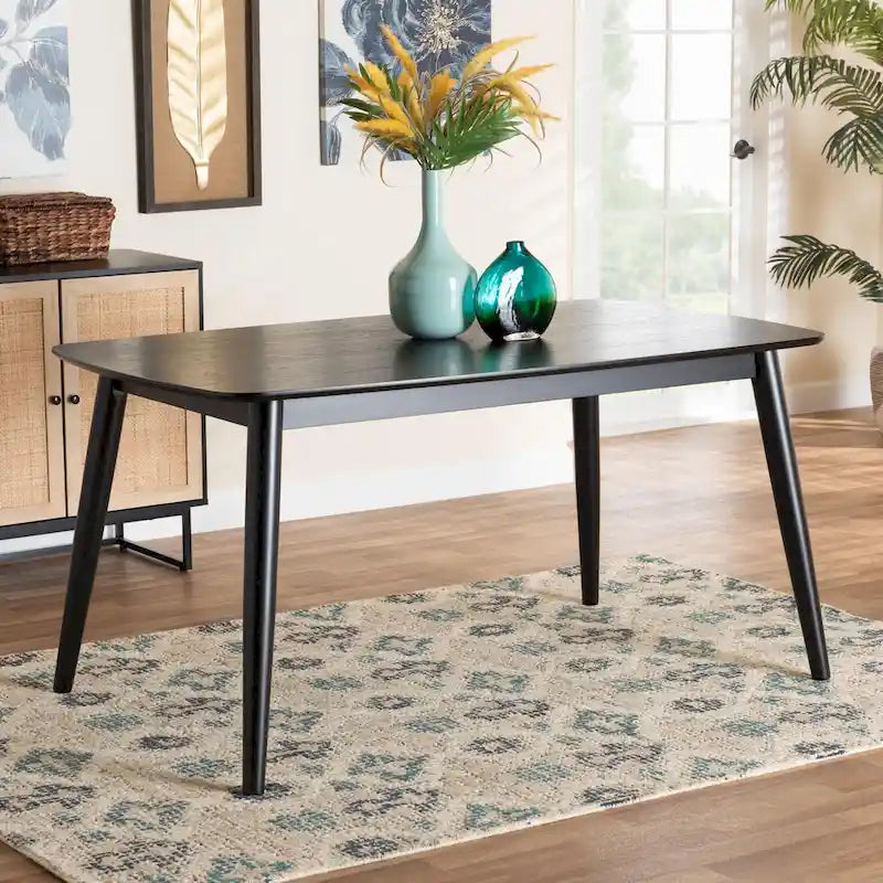 Mid-Century Modern Finished Wood Dining Table