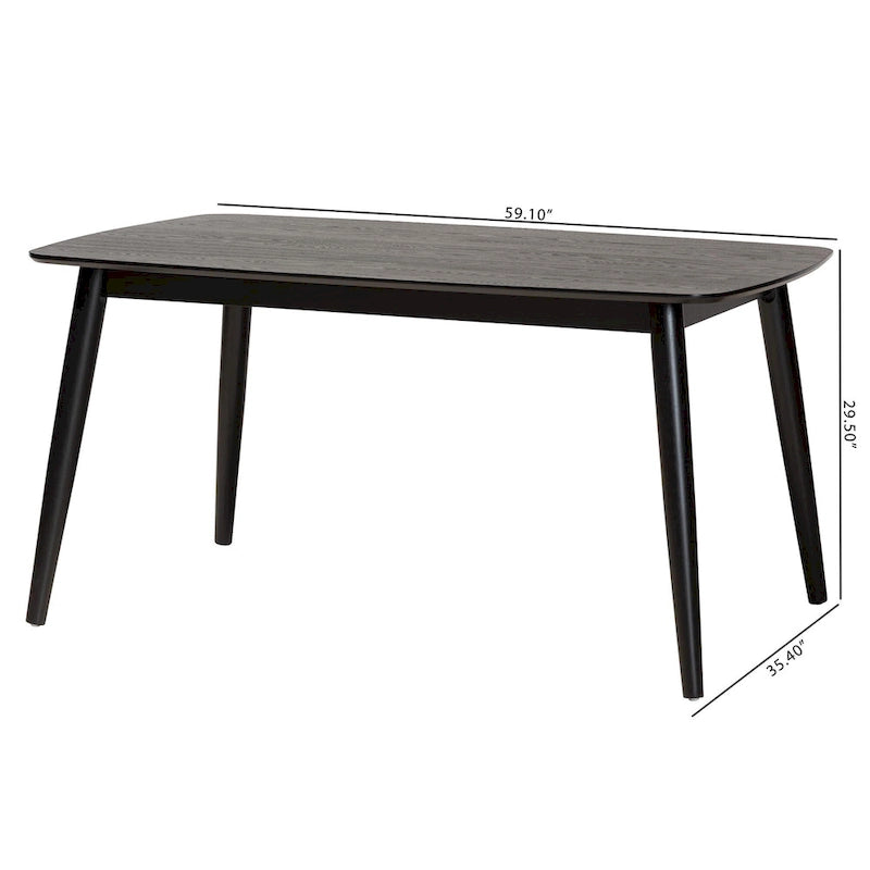 Mid-Century Modern Finished Wood Dining Table