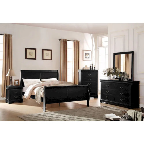 6-Drawer Bedroom Dresser with Stylish Nickel Handles