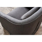 Swivel Barrel Chair With Ottoman, Swivel Accent Chairs Armchair for Living Room
