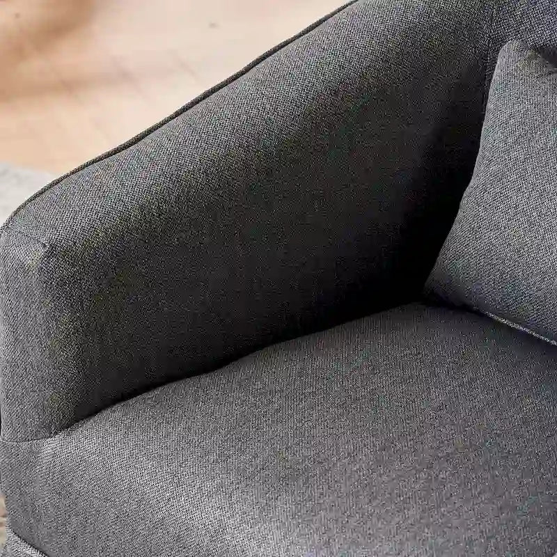 Swivel Barrel Chair With Ottoman, Swivel Accent Chairs Armchair for Living Room