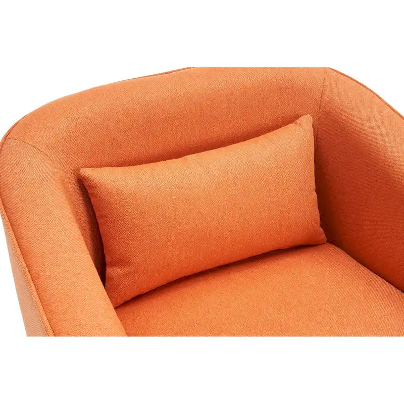 Swivel Barrel Chair With Ottoman, Swivel Accent Chairs Armchair for Living Room