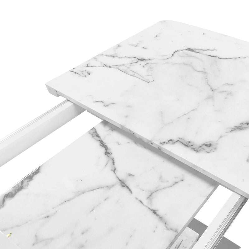 Modern Stretchable Square Dining Table for Kitchen
