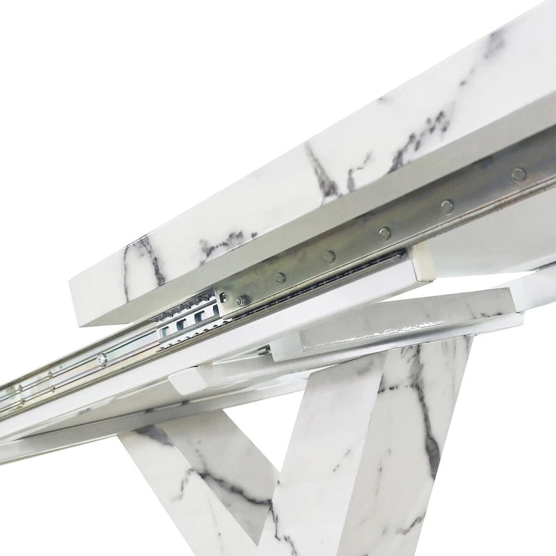 Modern Stretchable Square Dining Table for Kitchen