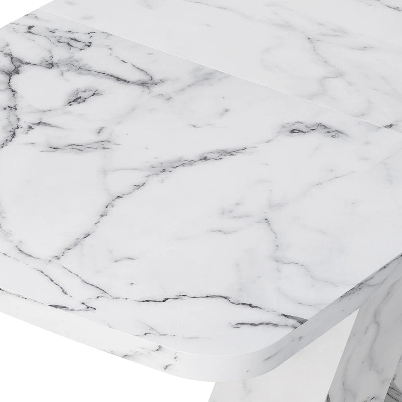 Modern Stretchable Square Dining Table for Kitchen