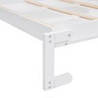 Queen Size Murphy Wall Bed with Two-Layer Cabinet and Mattress Holder