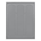 Queen Size Murphy Wall Bed with Two-Layer Cabinet and Mattress Holder