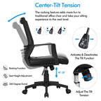 Adjustable Ergonomic Mesh Office Chair with Lumbar Support