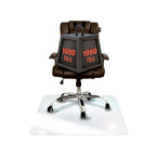 Heavy Duty Glass Chair Mat for Hard Floors & Carpets - 48 x 60