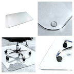 Heavy Duty Glass Chair Mat for Hard Floors & Carpets - 48 x 60