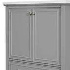 Bathroom Cabinet with Doors and Drawer