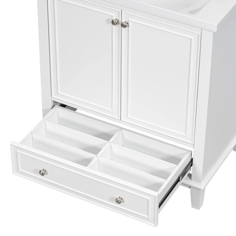 Bathroom Cabinet with Doors and Drawer