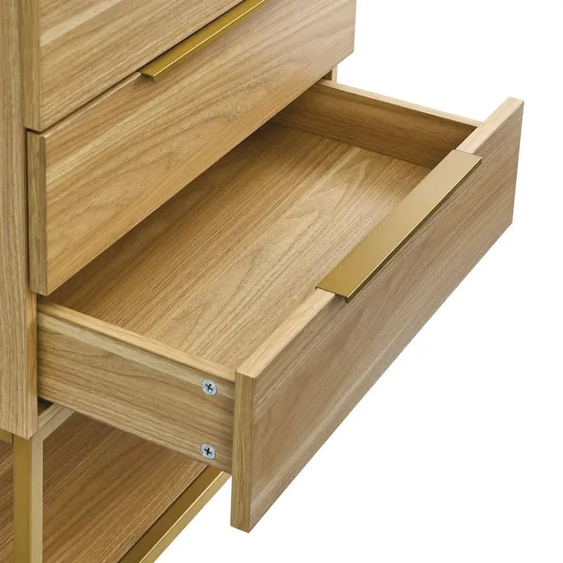 24-Inch Mid-Century Modern Freestanding Bathroom Vanity in Oak