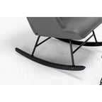 Rocking Chair, Glider Chair, Rocking Accent Chair with Lumbar Pillow and Ottoman for Nursery/Living Room/Bedroom