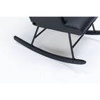 Rocking Chair, Glider Chair, Rocking Accent Chair with Lumbar Pillow and Ottoman for Nursery/Living Room/Bedroom