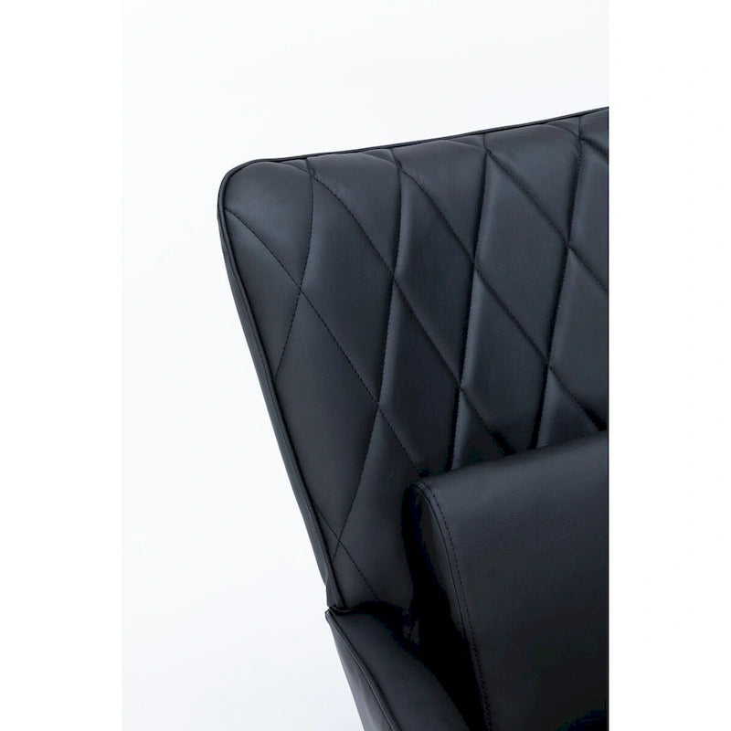 Rocking Chair, Glider Chair, Rocking Accent Chair with Lumbar Pillow and Ottoman for Nursery/Living Room/Bedroom
