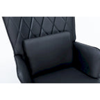 Rocking Chair, Glider Chair, Rocking Accent Chair with Lumbar Pillow and Ottoman for Nursery/Living Room/Bedroom
